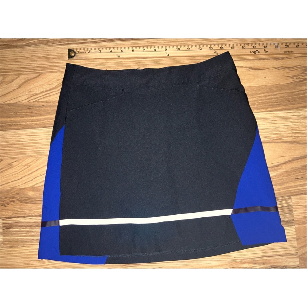 Slazenger Sz 4 Golf Tennis Skirt Skort Soho Colorblock Black Blue White